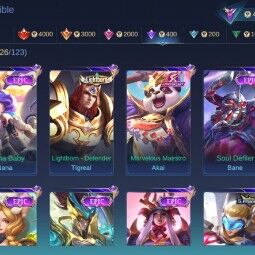 Hero 127 Skin 243 | Fredrin and Melisa Sparkle, Lesley Star(2022), Thamuz General Kai, and etc | Take Email | Check SS (MLBB752) 3